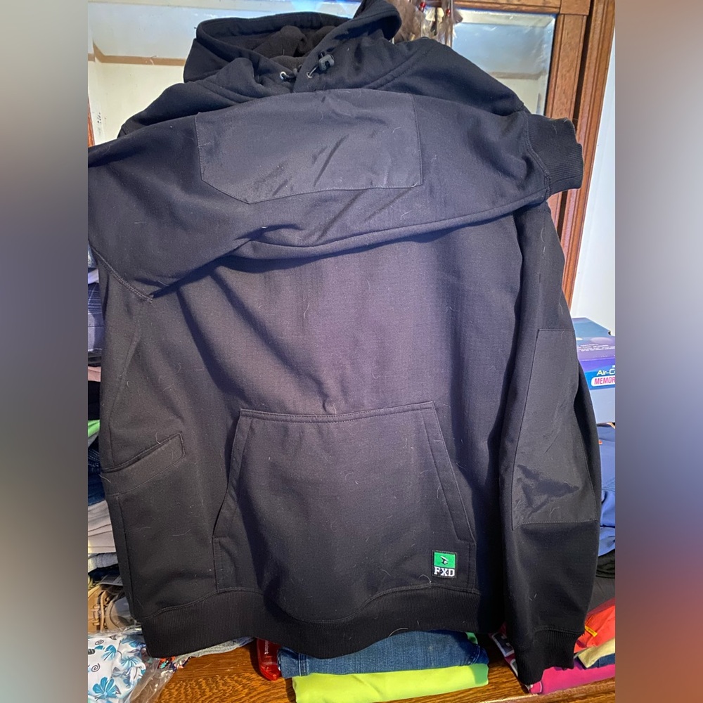 Black FXD Workwear Hooded Pullover